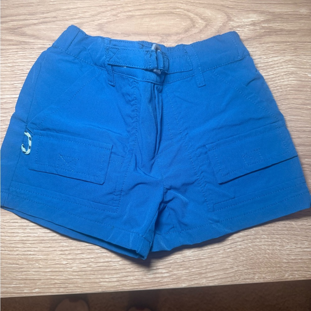 Kids Blue Cargo Shorts